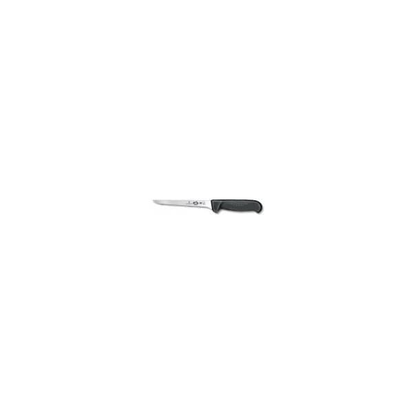 Swiss Army Brands 47513 Kitchen Fibrox Pro Boning 6In Strt, Narrow, Flexible Blade, 0.5In Width At Handle Blk VIC-5.6413.15-X6 - main